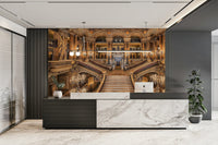 A contemplative classic floral wallpaper mural for a feature wall.

