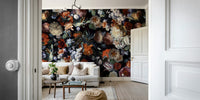The design has a layered, artistic look with soft focus on some elements.


