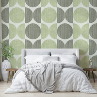 A contemplative modern design wallpaper mural for a feature wall.

