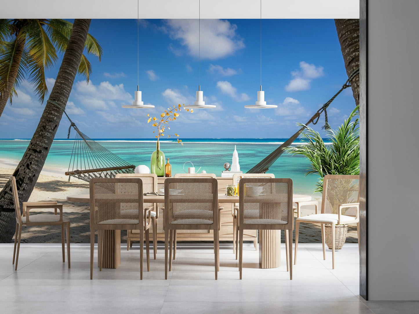 Beach Hammock Haven Wall Mural