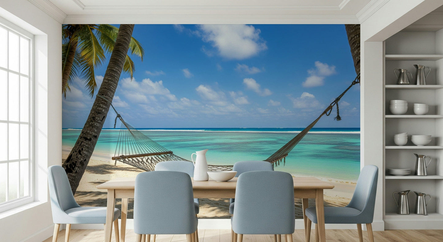 Beach Hammock Haven Wall Mural