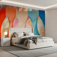 Beach Vibes Surfboards Wall Mural