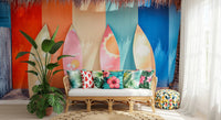 Beach Vibes Surfboards Wall Mural