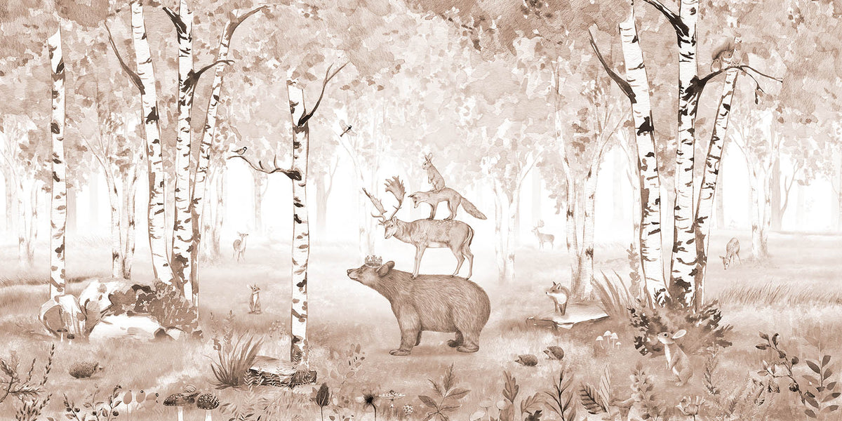 Brown Bear King Wallpaper Murals in your room — zoomed
