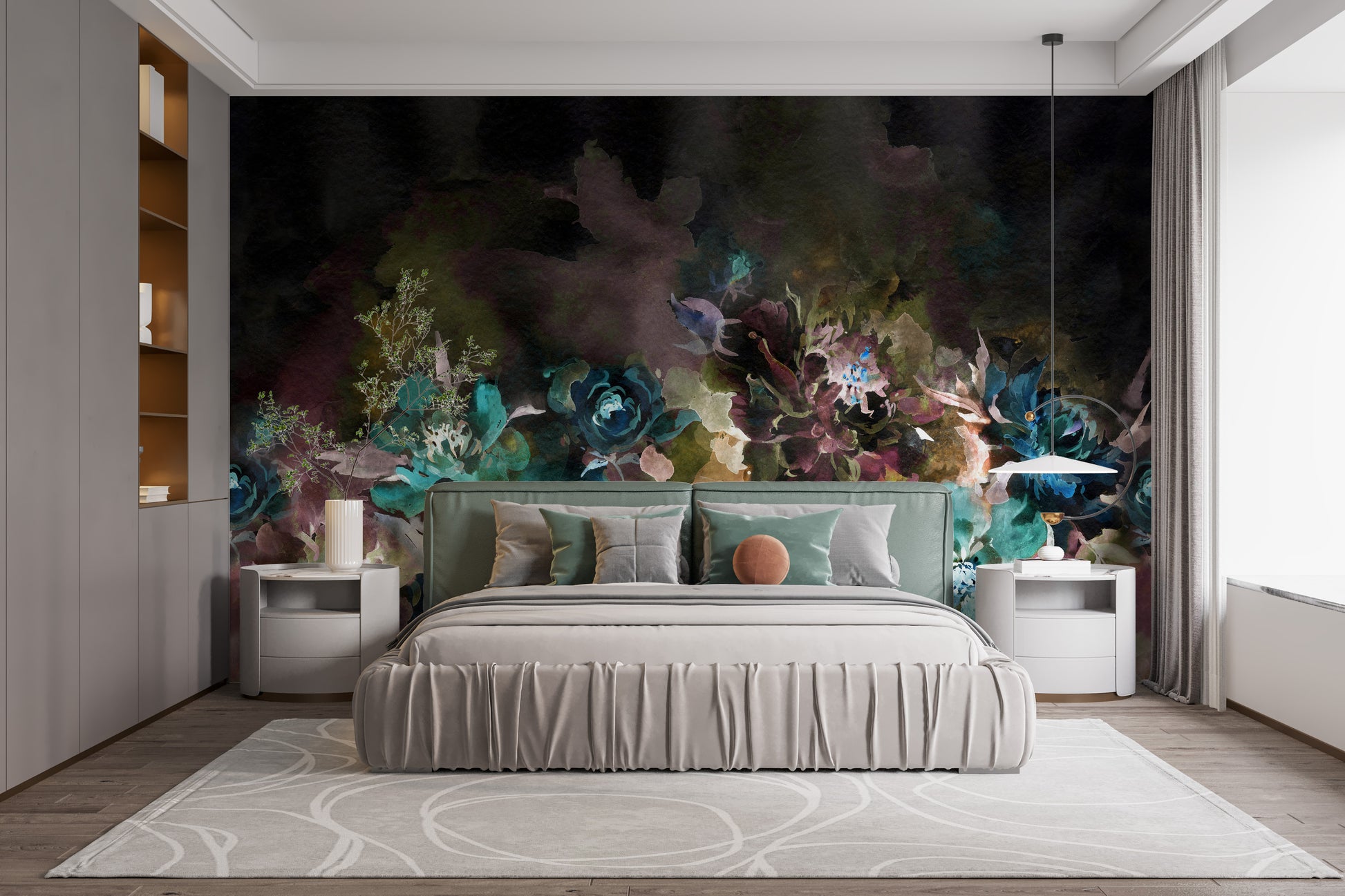 Beautiful Peony Flower Reusable Wallpaper