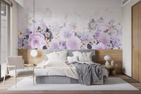 Beautiful Watercolor Peony and Rose Flower Wallpaper - Giffywalls