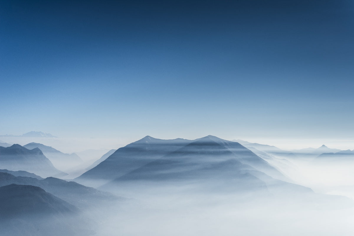 Azure Hilltops Wallpaper Mural in your room — zoomed