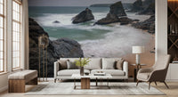 Bedruthan Steps Beach Cornwall Wall Mural