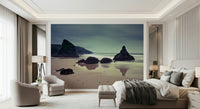 Bedruthan Steps coastal view in bright home office
