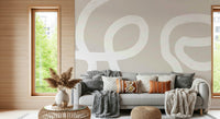 A serene fluid pattern wall mural for your decor.