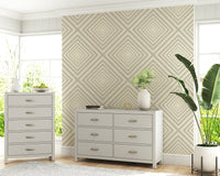 Decorative diamond shape wallpaper, clean graphic aesthetic, soothing tone.