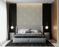 Stylish Minimalist Chevron, angled stripe wallpaper, contemporary interior accent.