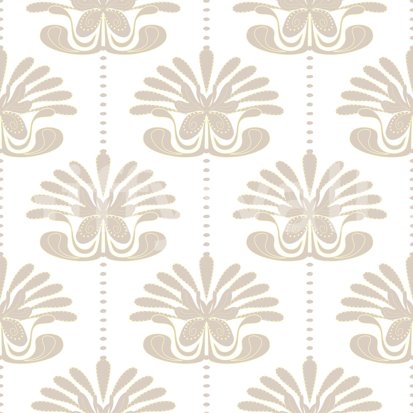 Chic Floral Symmetry Wallpaper⁠