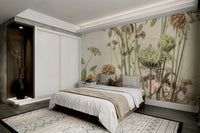 A classic floral wallpaper for walls with a garden theme.

