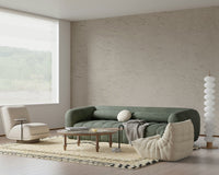 Textured wall mural in soft beige with subtle plaster details