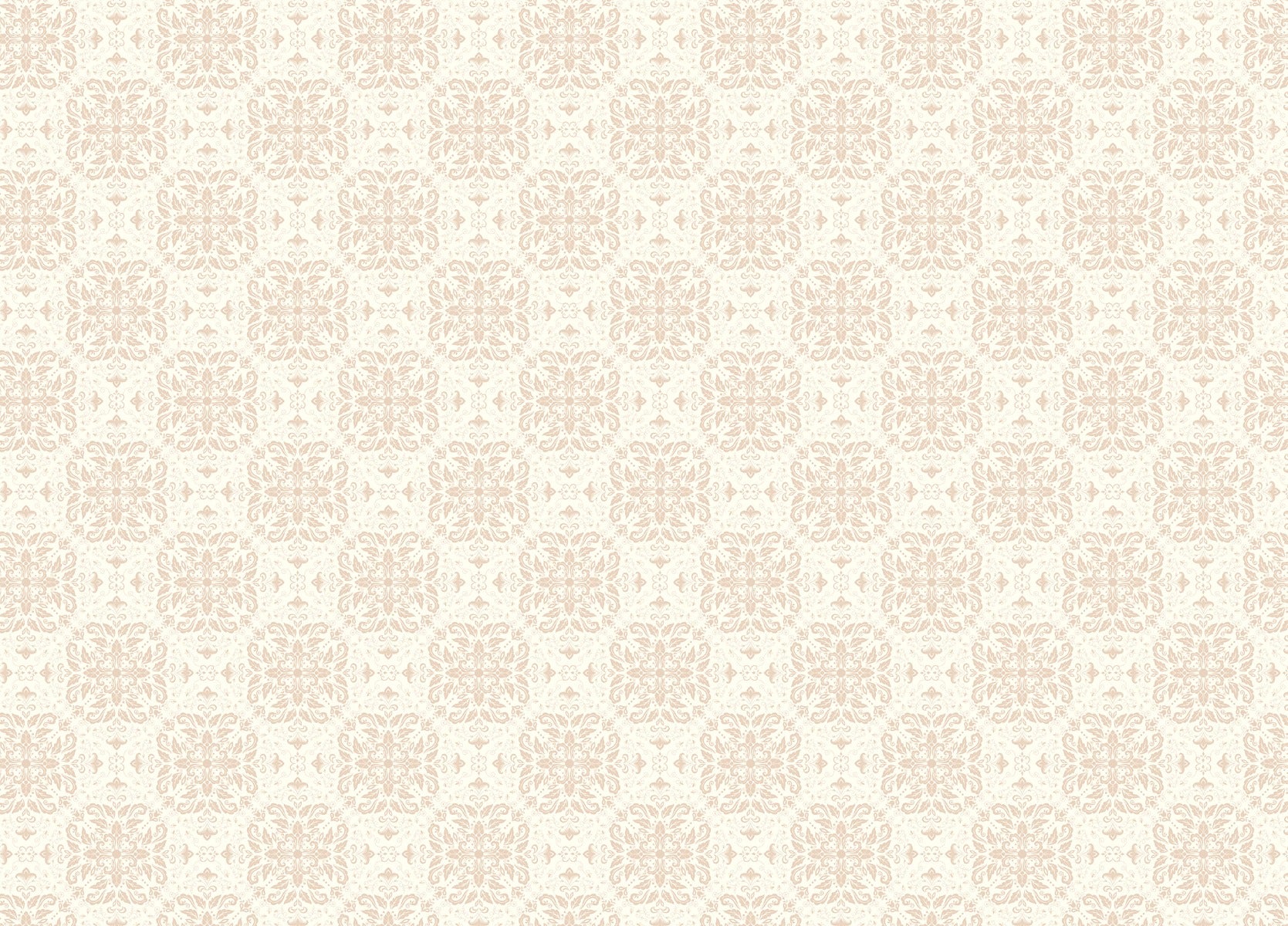 Beige Small Pattern Damask Wallpaper Mural in your room — zoomed