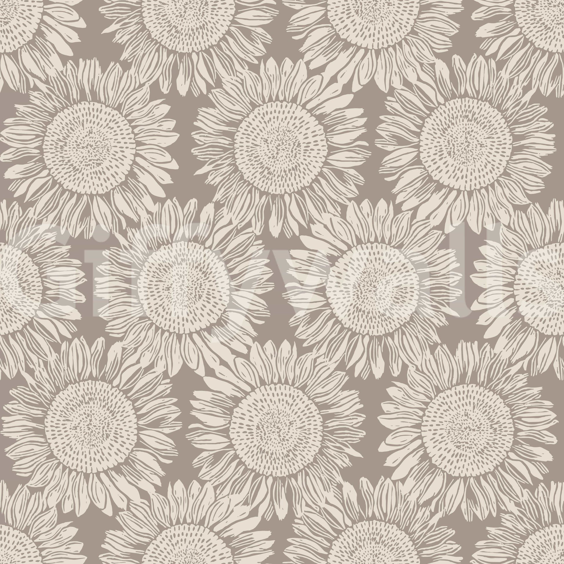 Wallpaper with a gentle floral print
