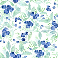 Wallpaper for walls Berry Bliss Watercolor summer fruits