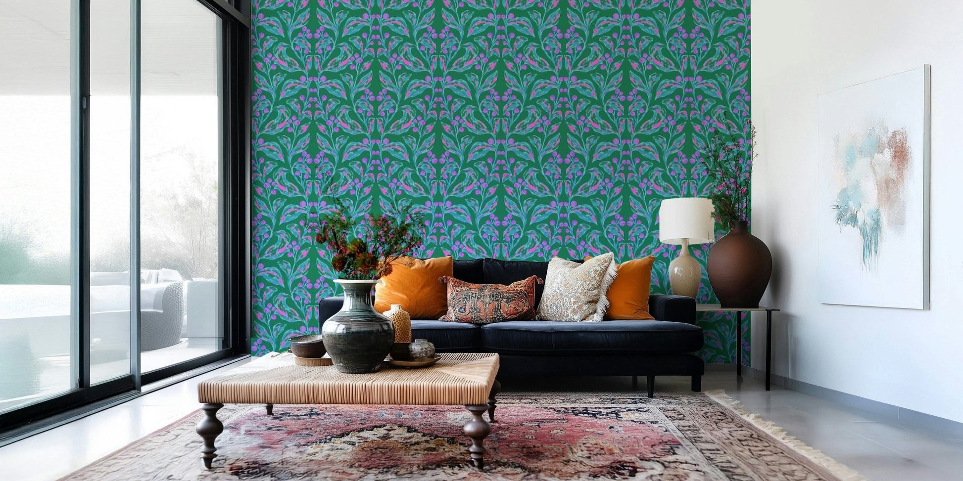 Berry Branch Symphony Wallpaper⁠