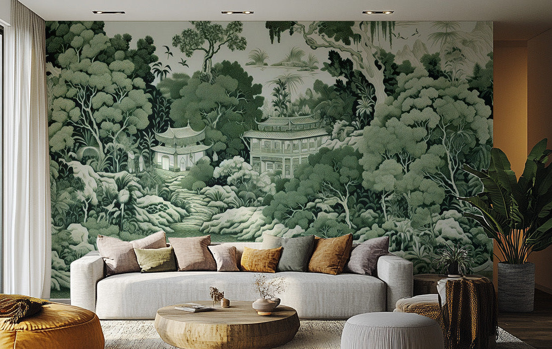 Green Garden Wall Mural