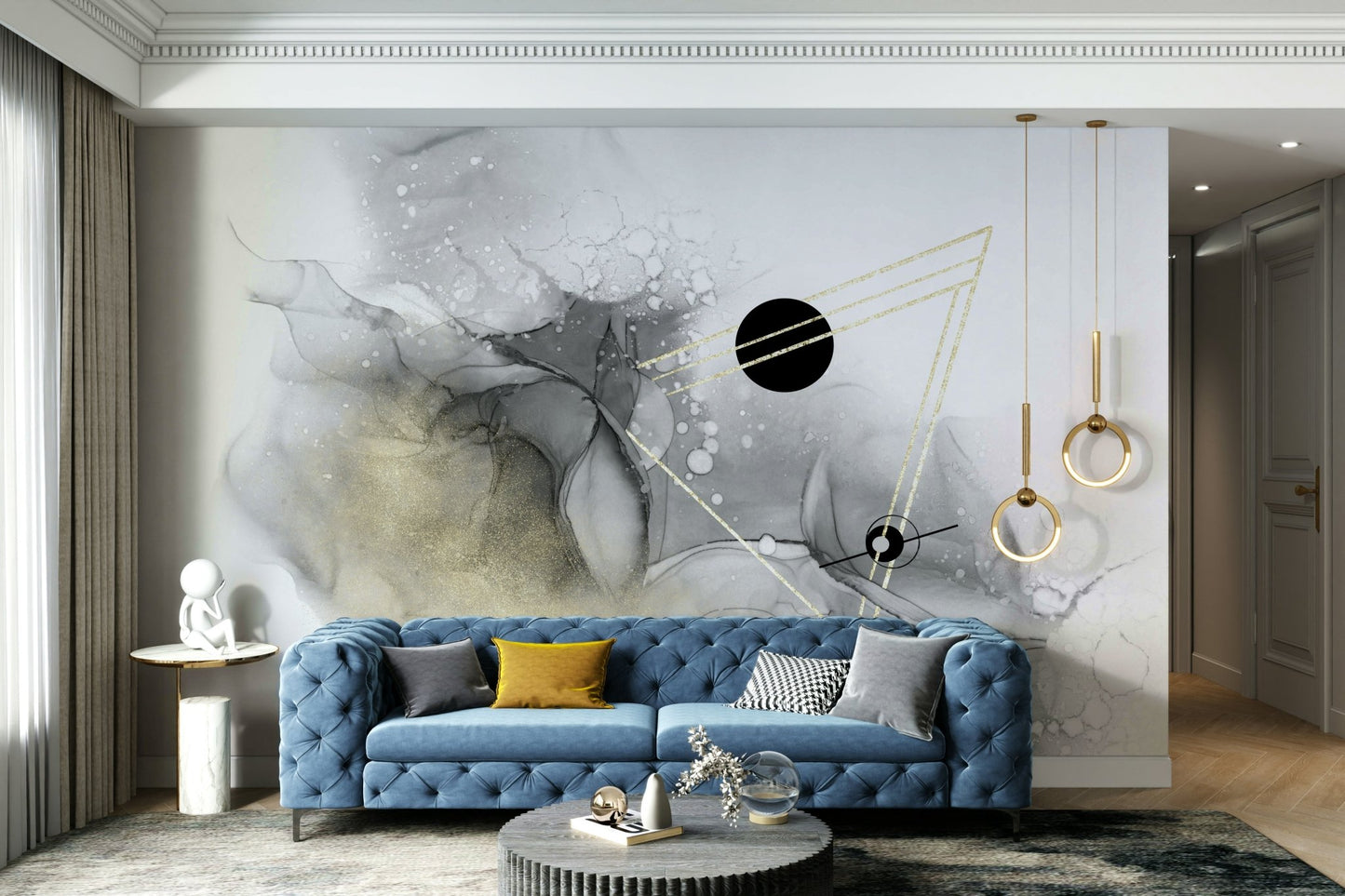 Vibrant Beyond All Galaxies Wall Mural with cosmic details

