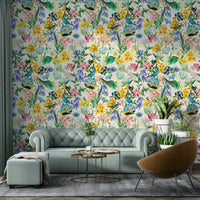 Birds & Blooms Symphony wallpaper bringing the beauty of nature indoors

