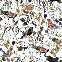 Premium Winter Berries Watercolor wallpaper, hand-painted style artwork.