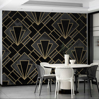 Bold concrete pattern on mural wallpaper

