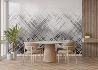 Bold diagonal lines in black and white wallpaper
