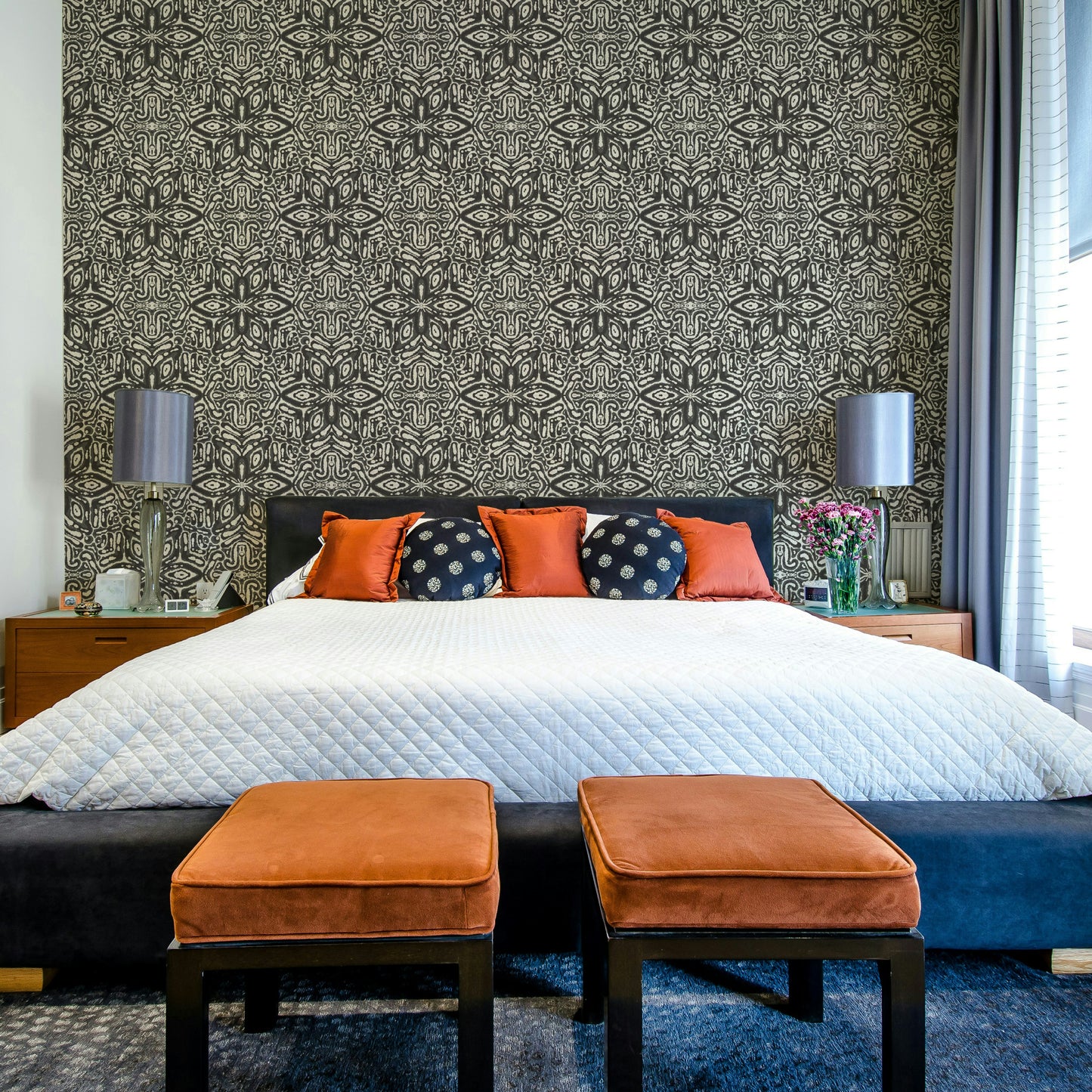 Modern batik wall design

