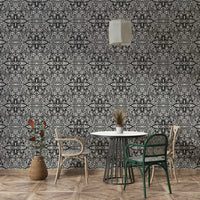 Hand-drawn black and white wallpaper

