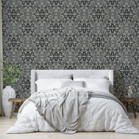 High contrast floral mural

