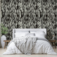 Detailed view of the abstract, flowing lines

