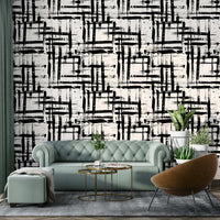 Close-up of a whimsical, abstract brush stroke pattern

