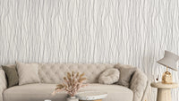 Abstract black line wallpaper for decor