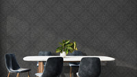 Warm autumn damask wallpaper mural for walls
