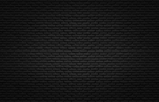 Black Texture Brick Wall Mural Wallpaper