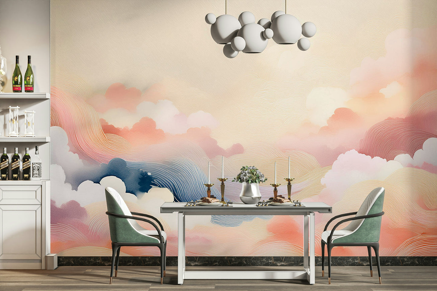 Blissful Skytones Wall Mural