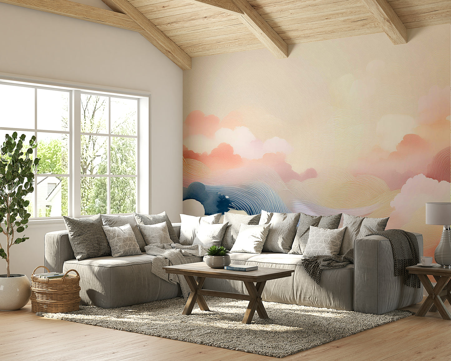 Blissful Skytones Wall Mural