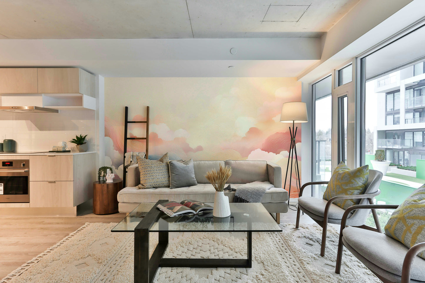 Blissful Skytones Wall Mural