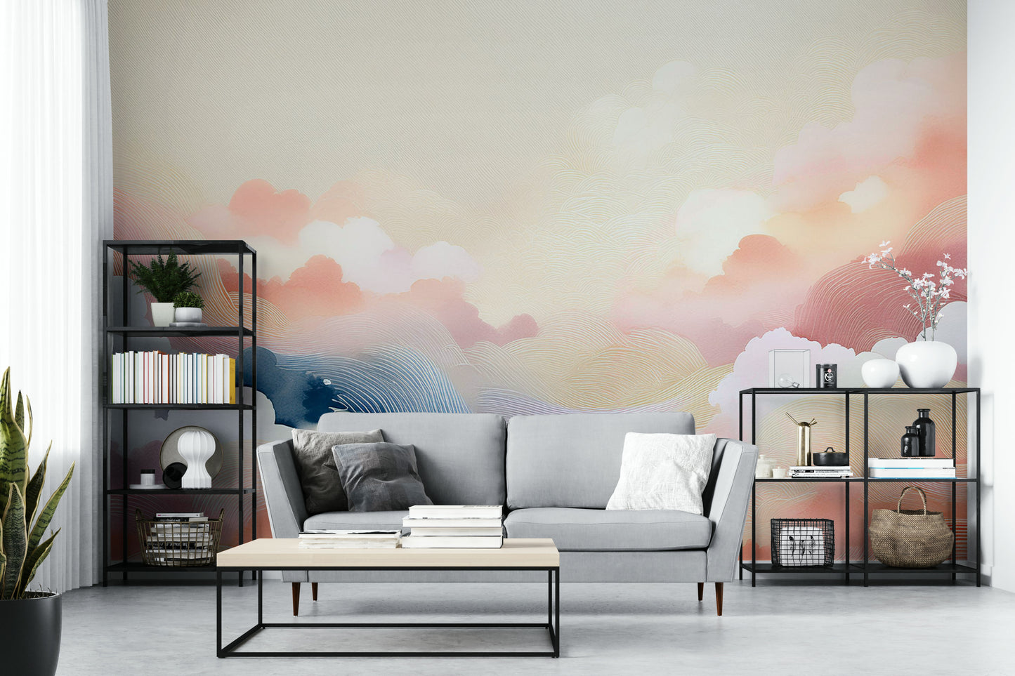 Blissful Skytones Wall Mural