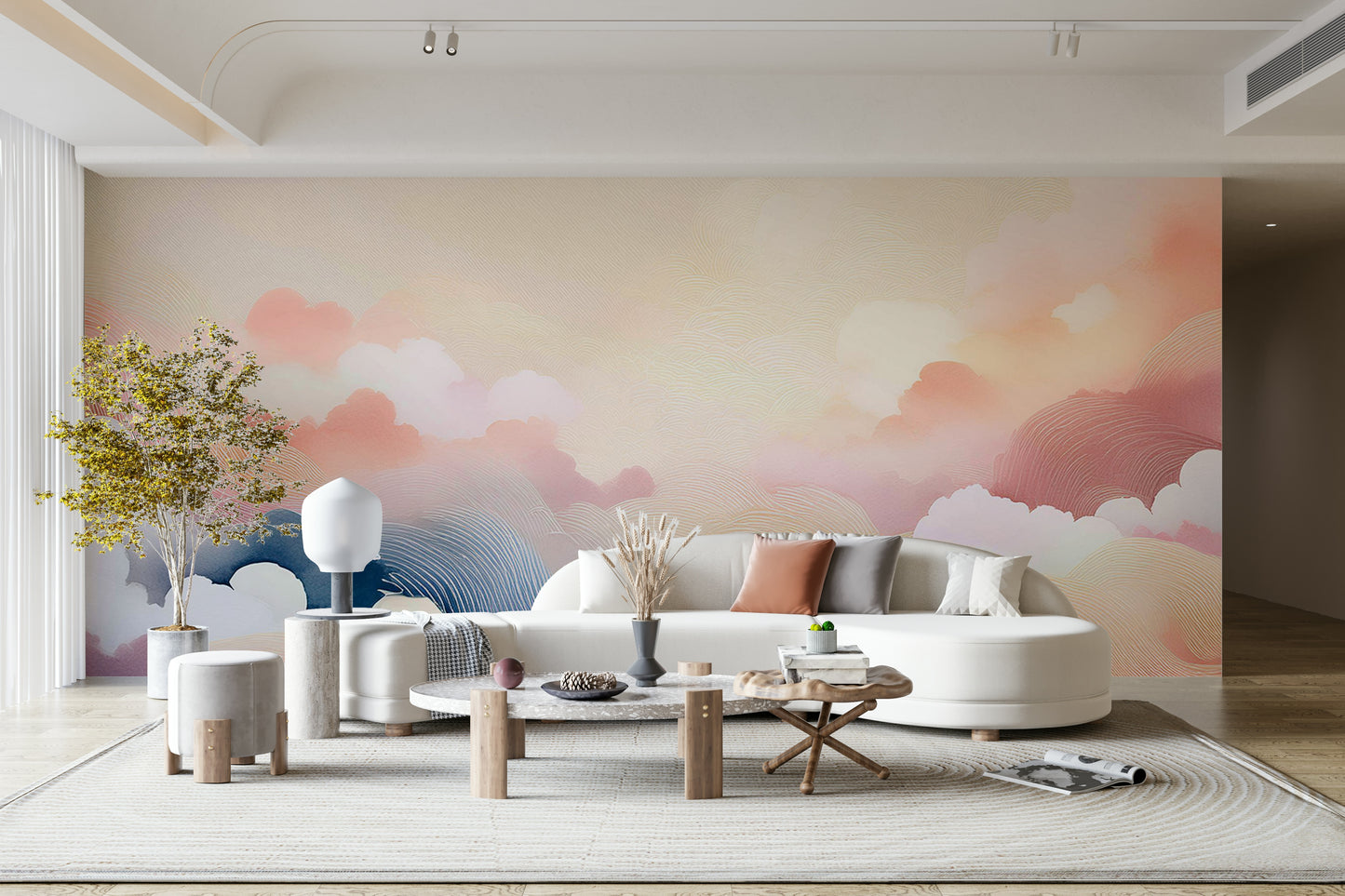 Blissful Skytones Wall Mural