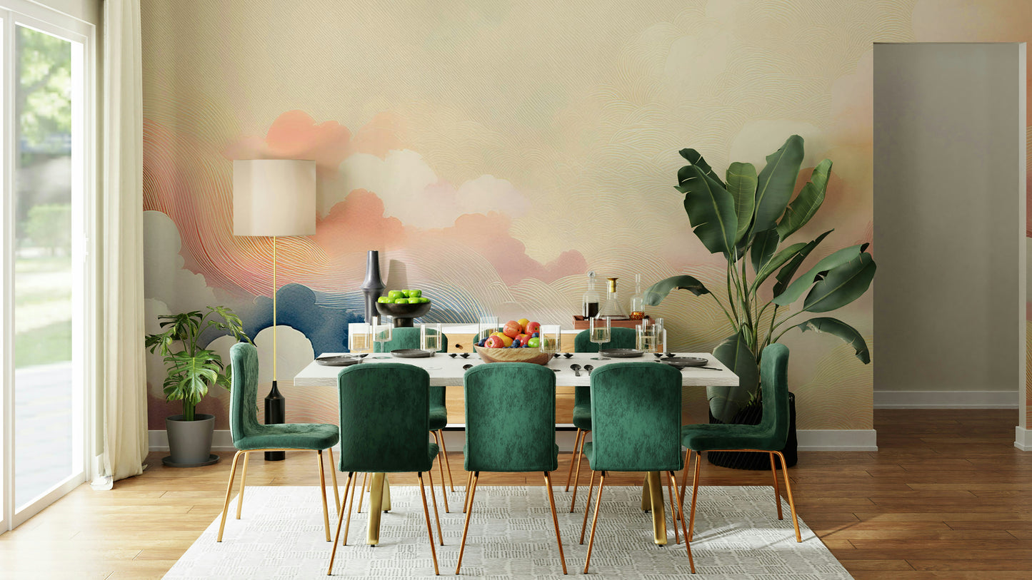 Blissful Skytones Wall Mural