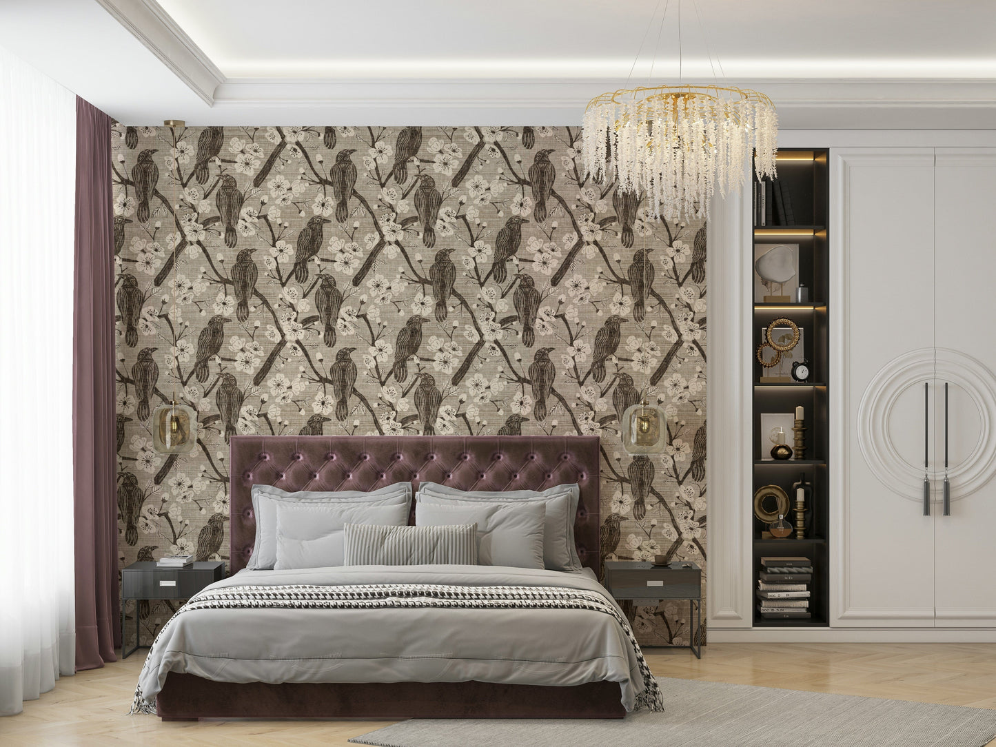 Bloom & Crows botanical mural