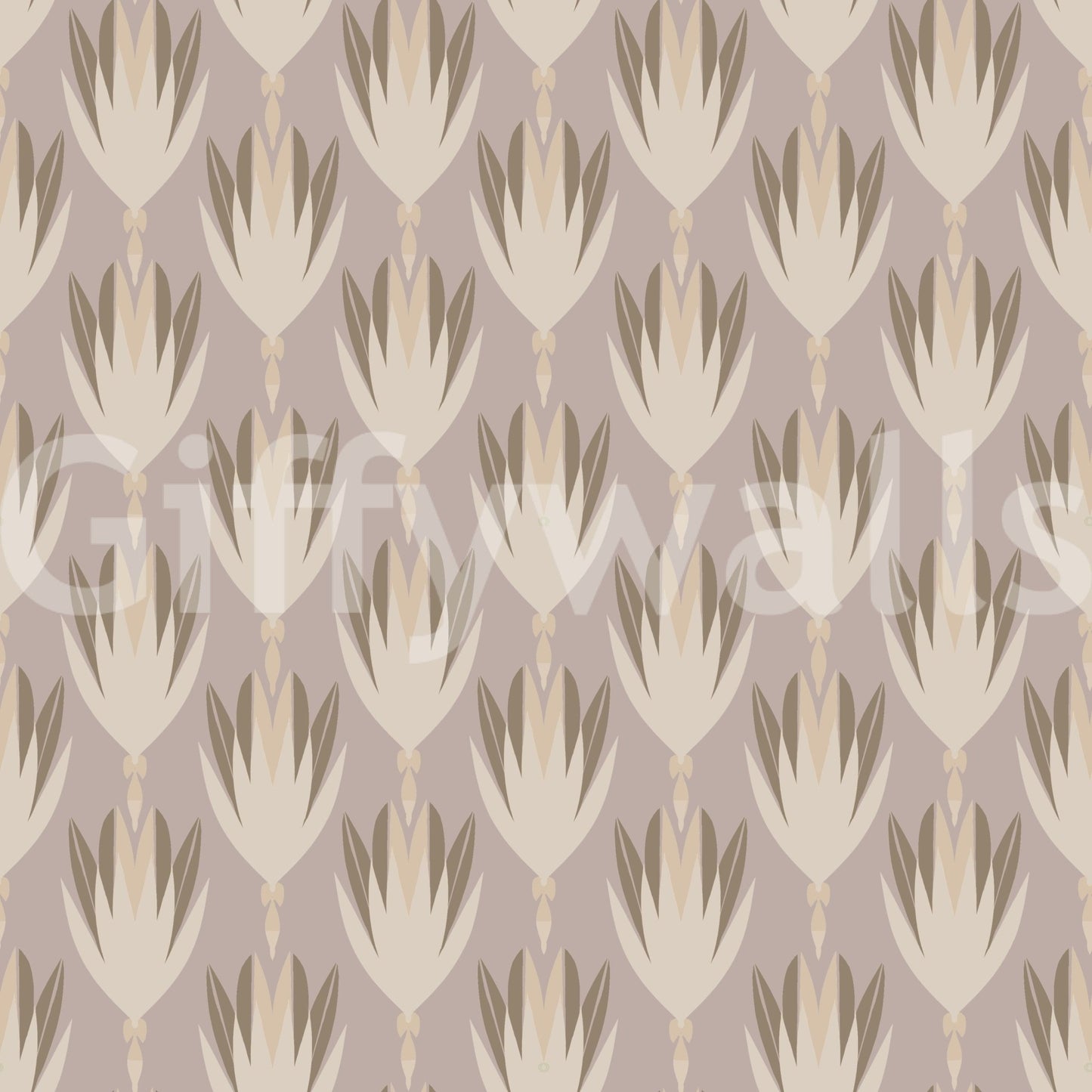 Subtle nature inspired wallpaper in neutral tones