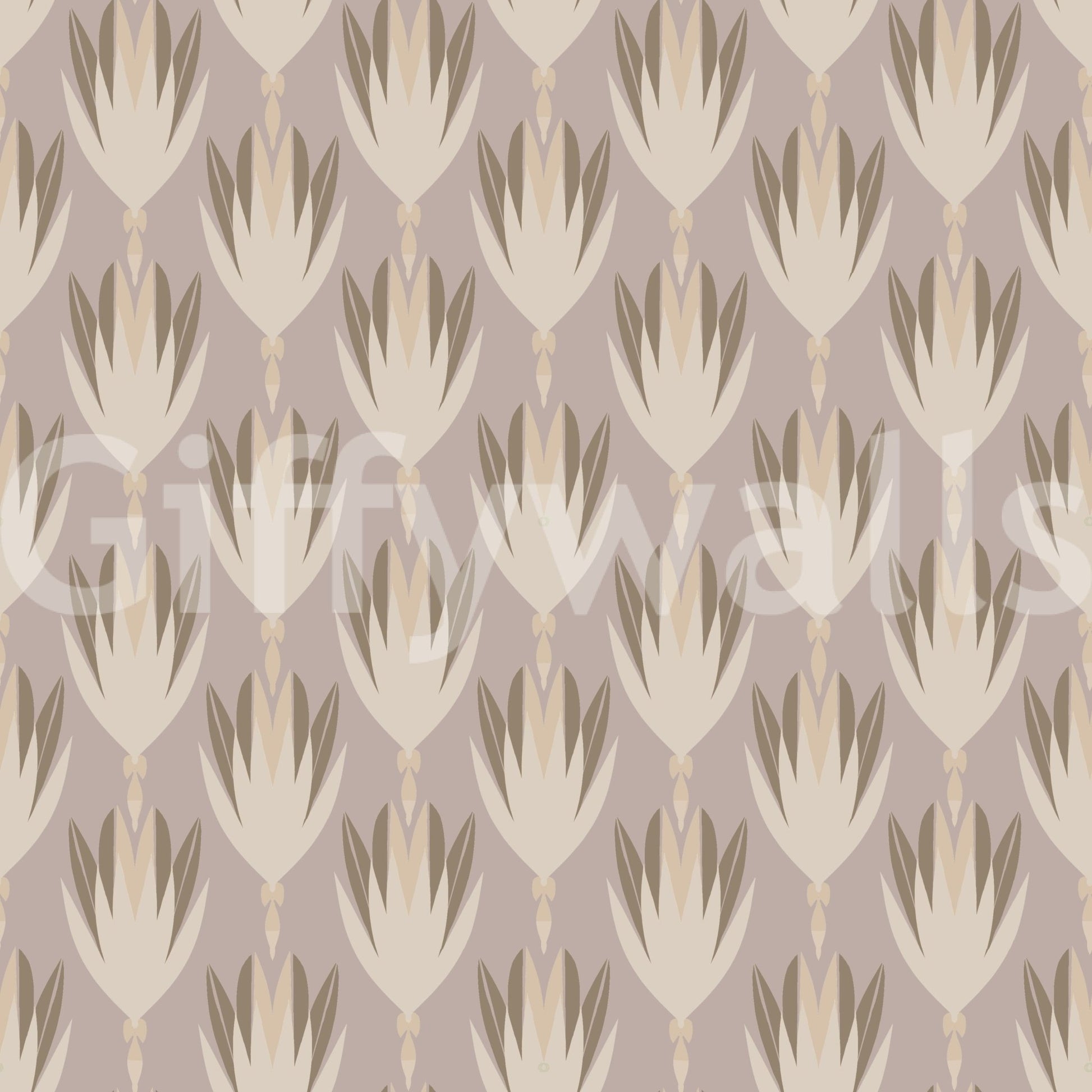 Subtle nature inspired wallpaper in neutral tones