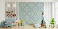 gentle floral wallpaper for a nursery

