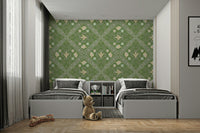 vintage style floral wallpaper

