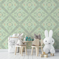 symmetrical floral tapestry design

