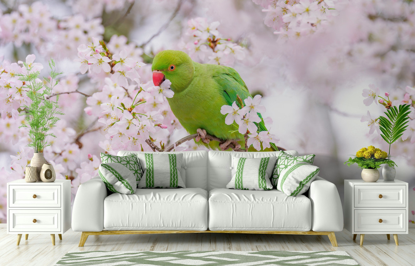 Blossom Bird floral wallpaper